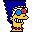 Marge in 3D icon